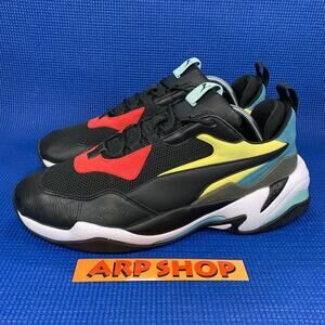 🔴 PUMA Thunder Spectra Men`s Size 11 Black Yellow White Athletic Shoes 36751601
